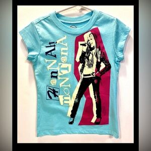NWT Vtg Hannah Montana Miley Cyrus T-shirt XS 6 Tween Disney Store Exclusive